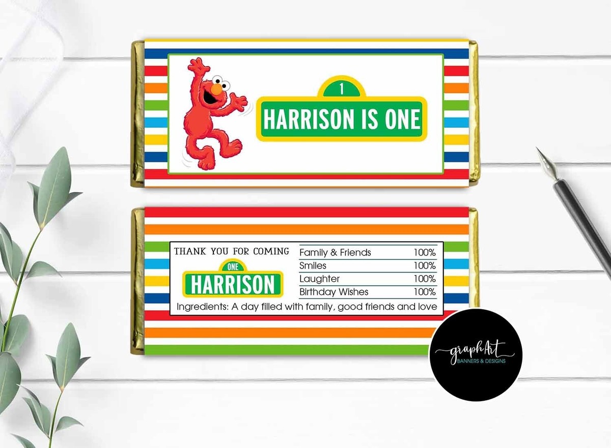 Sesame Street Printable Tags Vintage 90s ELMO Sesame Street Double