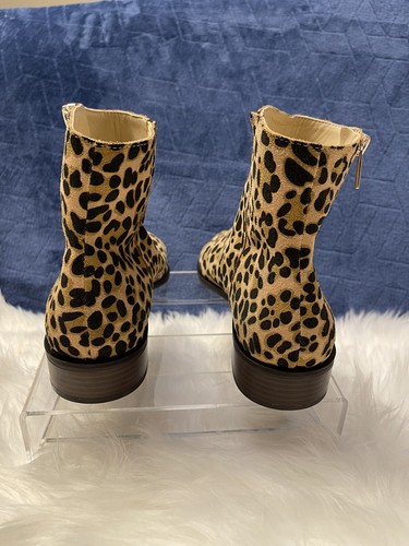 SOLE SOCIETY Cadyna Women's Leopard Print Suede bootie size 6.5M - Picture 4 of 5