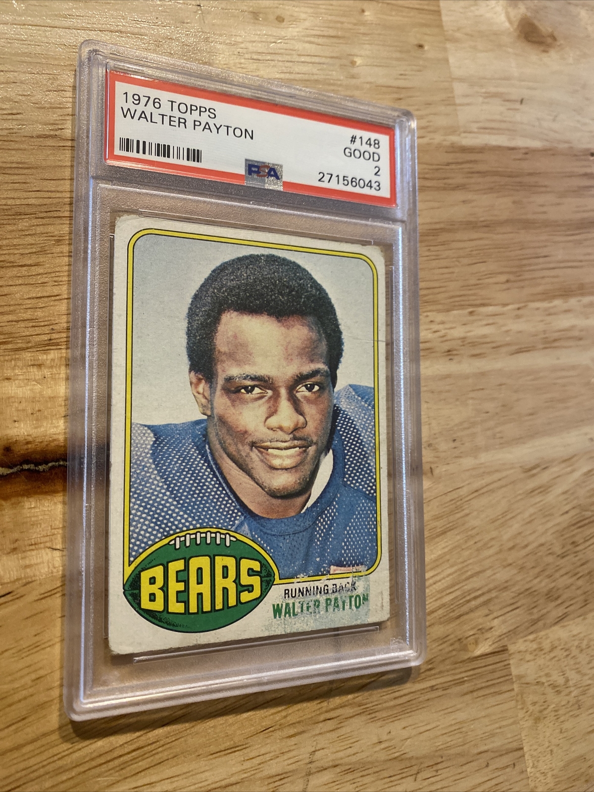 Walter Payton ROOKIE PSA 2 Topps 1976 Chicago IL Bears Vintage Football Card NFL view 7