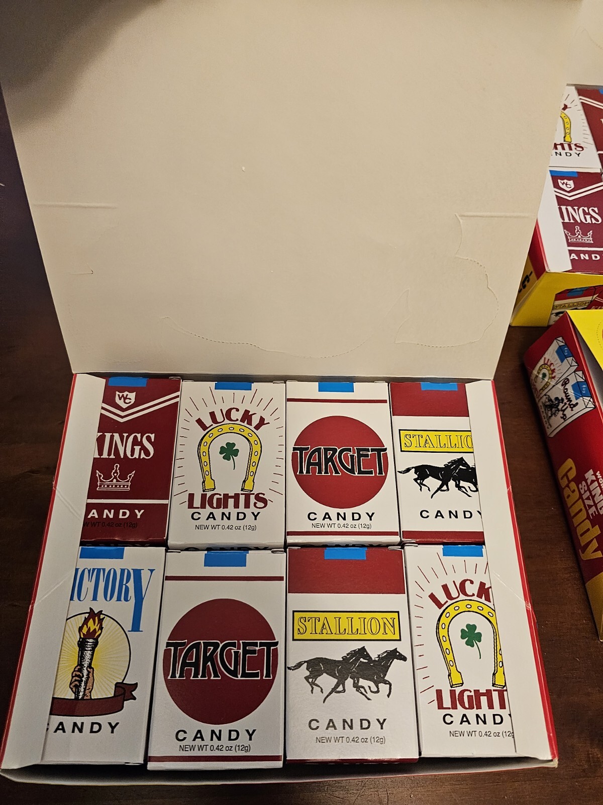 Worlds King Size Candy Cigarettes 1 Box 24 Packs Novelty Use Only Exp