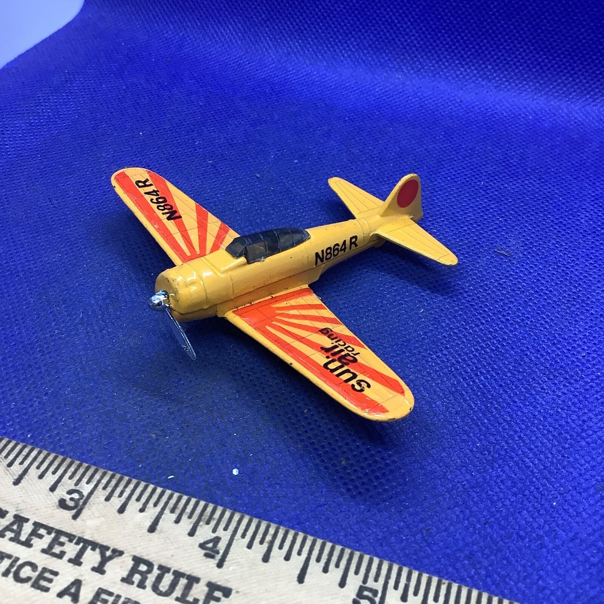 Zylmax Zero Sun Air Racing Die Cast Plane A114 Missing Prop 1 Side