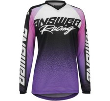 Camiseta deportiva todoterreno Answer Racing A22 Syncron Prism púrpura MX para mujer tallas XS - XL