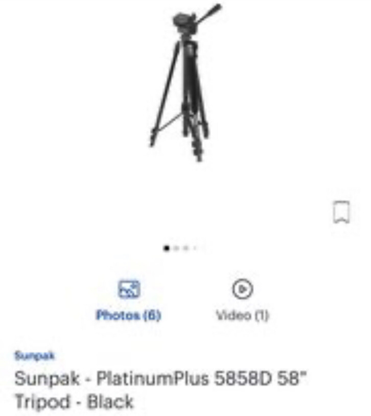 Sunpak - Aluminum 5858DLX 58” Tripod | eBay