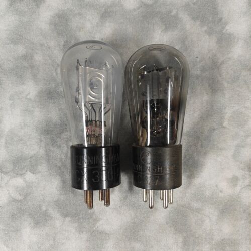 Vintage Cunningham CX-300-A & C327 Vacuum Tubes Pair – Collectible Bulbs