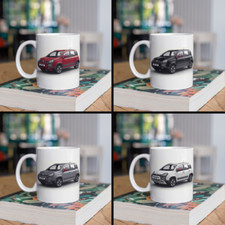 Personalised Fiat Panda Red Coffee Mug Gift - Choose Colour - FAST POST