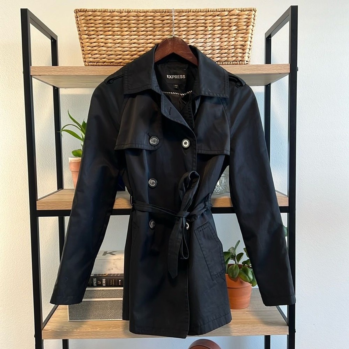 Leather Trench Express Trench Coats Express Womens Black Zip Up