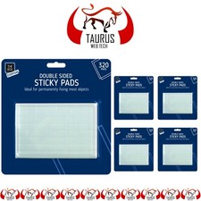 320 x Double Sided Sticky Pads Mounting Adhesive Work Office Foam Craft Tape UK