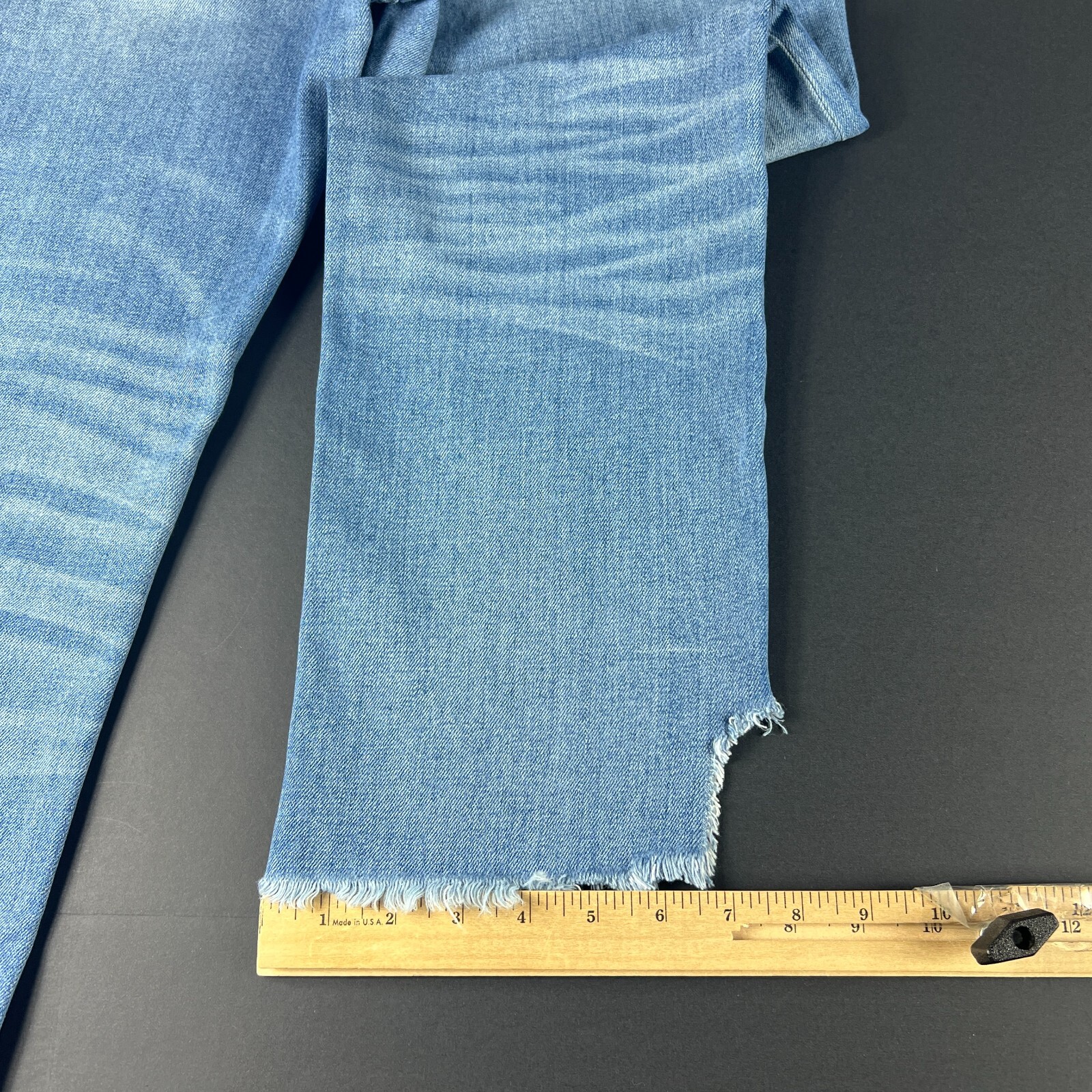 Rivet & Thread Jean Women 31x24* Retro Straight High Rise Crop Blue Denim Tag 28