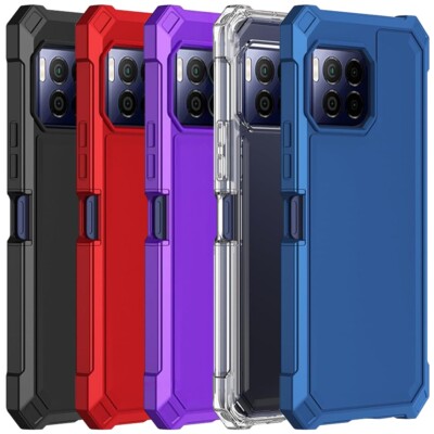 For T-Mobile Revvl 7 / 7 Pro 5G Case 2 Layer Protection Corners TPU Bumper Cover