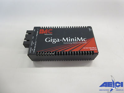 IMC NETWORKS 856-10731 GIGA-MINIMC 10/100/1000 Mbps GIGABIT FIBER CONVERTER 
