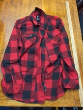 Burnside Plaid Flannel Shirt with Choysu Embroidered Patch — listing 3