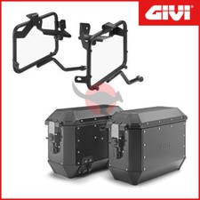 SEITENKOFFER + RAHMEN [GIVI] TREKKER ALASKA BLK 36 L. CFMOTO 450 MT 2024-2025