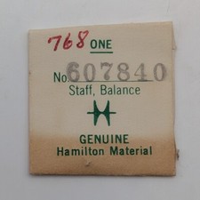 NOS Genuine Hamilton Watch Balance Staff Grades 767 768 - Part 607840