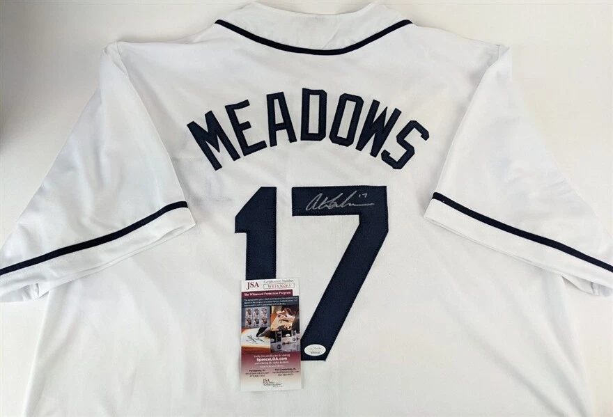 Austin Meadows Signed Rays Jersey (JSA COA) Tampa Bay / 2019 All Star  Outfielder