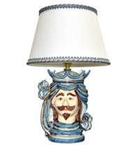 Lampada da Tavolo in Ceramica Lampade a Testa di Moro per interni Abatjour Lume