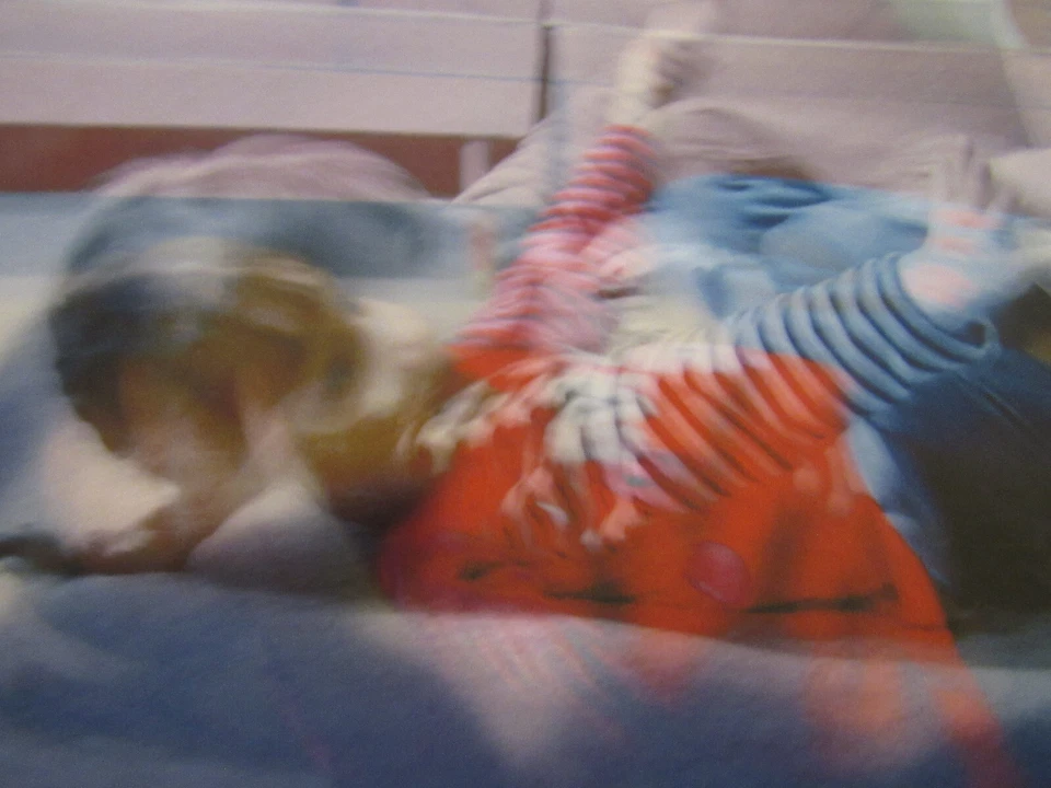2008 Mark Panza Photo, "child tumbling on floor"; 13" X 19", over-exposed - Image 2 of 4