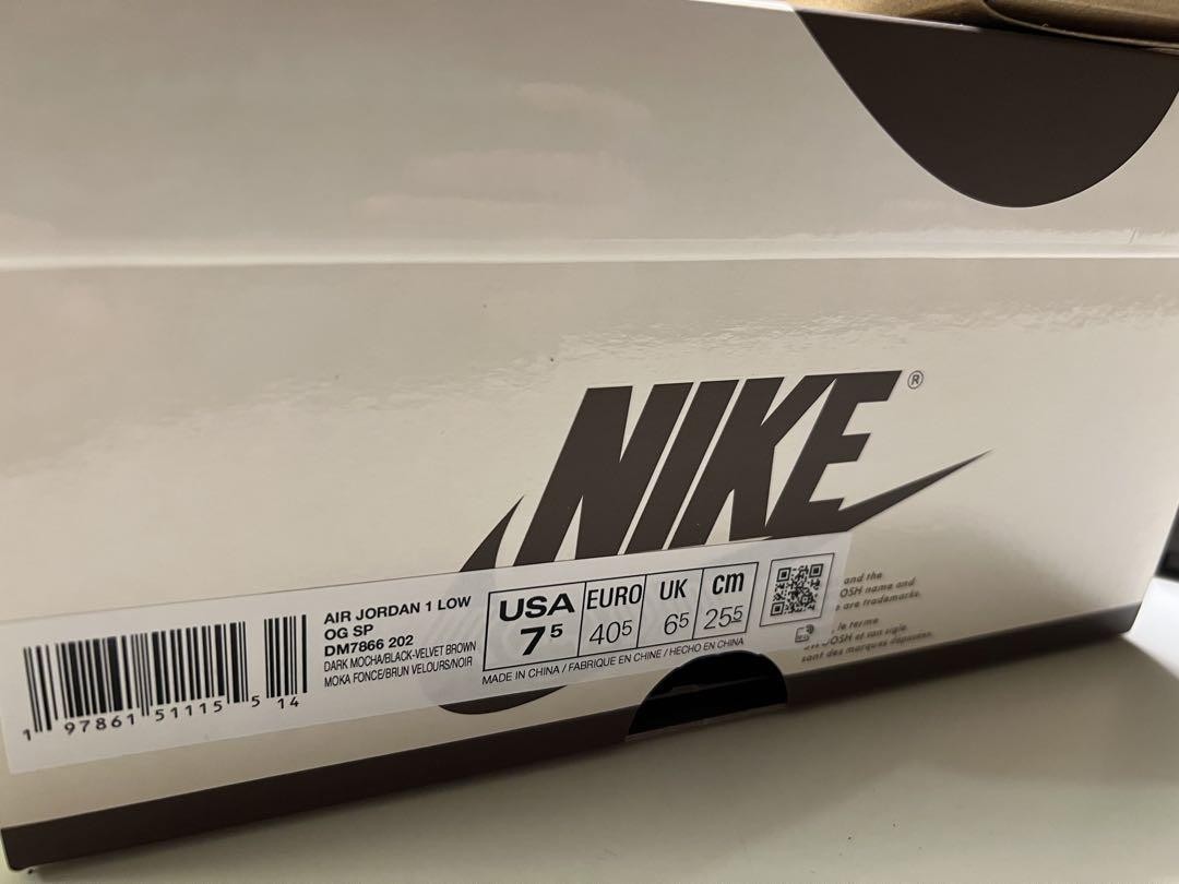 Size 7.5 - Jordan 1 x Travis Scott Low Mocha for sale online Size 7.5 - Jordan 1 x Travis Scott Low Mocha for sale online