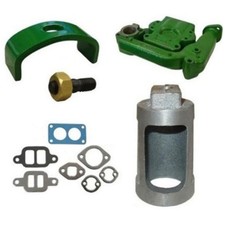 Fits John Deere 520 530 New Intake Exhaust Manifold W/ Gaskets Heat Exchanger &