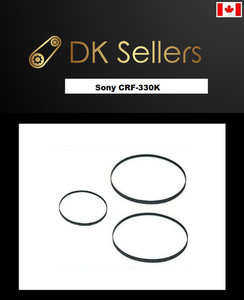 Sony Crf-330k Set 3 Courroies Radio Receiver Européen Suprême Qualité