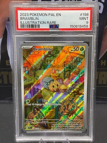 2023 Pokemon PAL EN #198 Bramblin Illustation Rare PSA 9 MINT