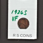 1926 S   VERY FINE   LINCOLN CENT   VERY FINE  1926S  /  RS COINS #50i FREE SHIP