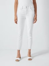 PAIGE Hoxton Women's High Rise Crop Skinny Jeans - Crisp White - Size 29/UK 12