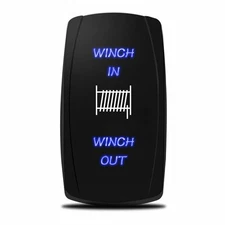 12-24V 7 Pin Toggle Rocker Switch WINCH IN/OUT Momentary Power Control Button