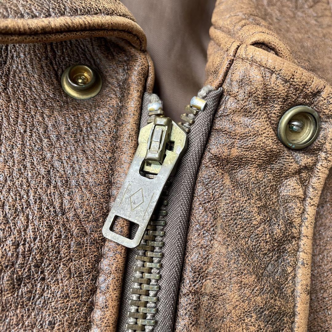 Vintage Schott A2レザー ライダースジャケット 42 Vintage Schott A2 Leather Rider Biker's Jacket 42 Shipping
