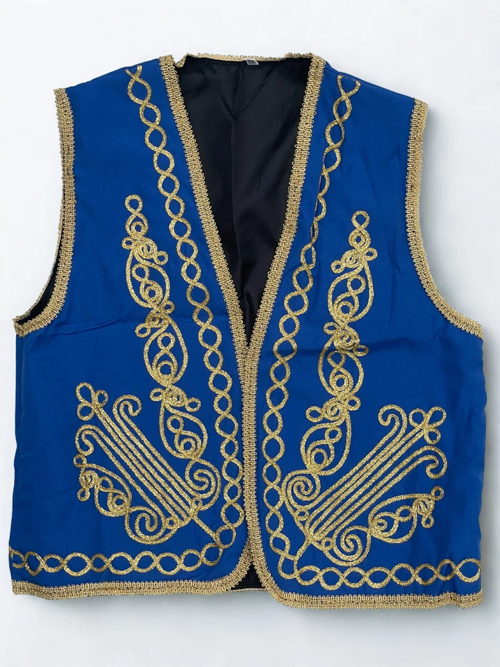 Blue Turkish Waistcoat, Perfect for Costumes, Parties, Cultural Events! - Image 4 of 4