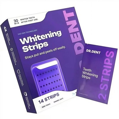Non-Sensitive Teeth Whitening Strips, Peroxide Free Remove Stains Fast
