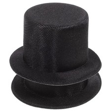 2pcs Snowman Hats Mini Black Top Hat Miniature Hats for DIY Crafts Doll Pet C