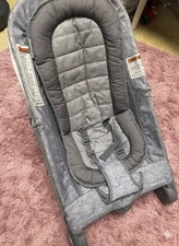 Summer by Ingenuity 2-in-1 Baby Bouncer & Rocker Duo for Infants, Light Gray