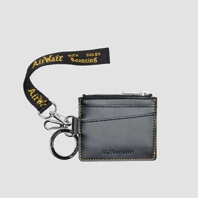 Porte-cartes Dr. Martens NOIR Mini porte-clés portefeuille 41429001 Japon neuf - Photo 1/4