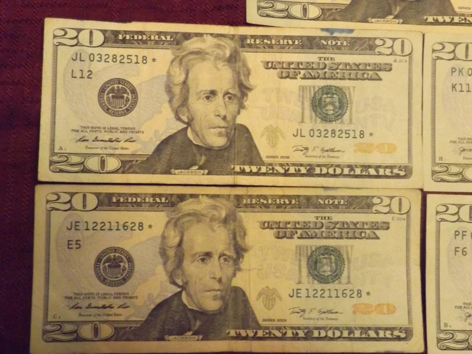 (5) Five $20 Twenty Dollar Bill Star Notes - See Details - Image 3 of 4