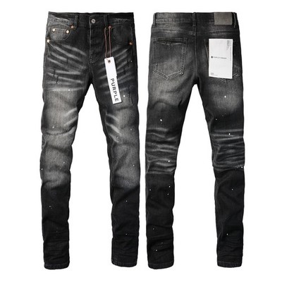 HOT New Purple brand Men's Spash-INK Personality Fashion jeans !