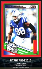 Robert Mathis 2025 Panini Score Red Indianapolis Colts #271