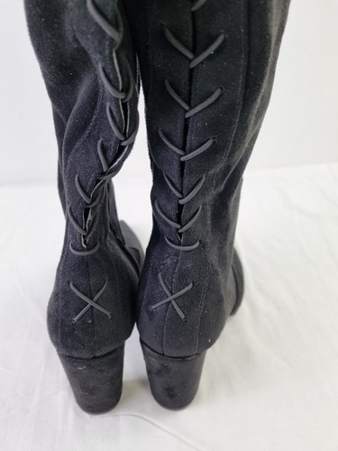 Carvela Heeled Knee High Boots Size UK 6 EU 39 Black New F2 - Picture 6 of 13