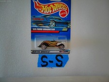 Hot Wheels 33 1933 Ford Roadster Black Flames 234 Hw 164 S-s