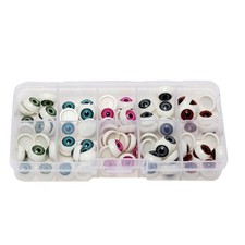100 Pcs Plastic Doll Eyeballs Crafts Eyes Eye Accessories 1.2x1.2x1.2 cm