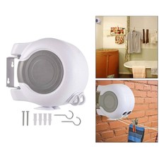 Pull-Out Clothes Line: Jumbo Wall Dryer with 2 Pull-Out Clothes Lines, 2 X 13M