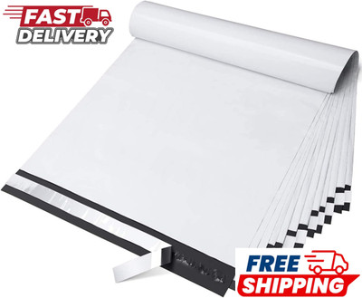 Fuxury Large Poly Mailers 14.5x19'' 100PCS Shipping Bags Self Seal Waterproof Env