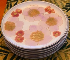 DENBY England Dinner Plate Pink Floral Gypsy Pattern 10.25” Excellent