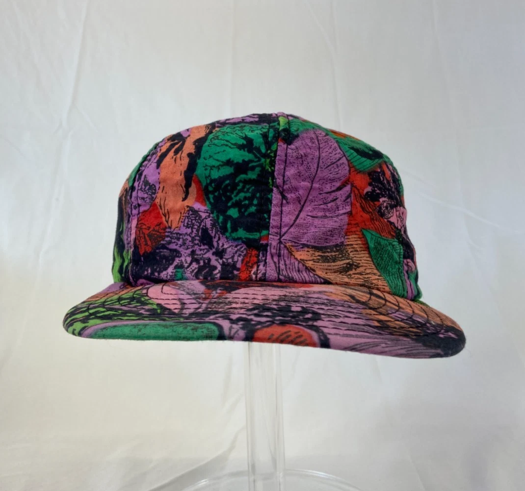 Floral Baseball Cap Snapback Hat Tropical Multicolor Outdoor Casual Classic OSFM