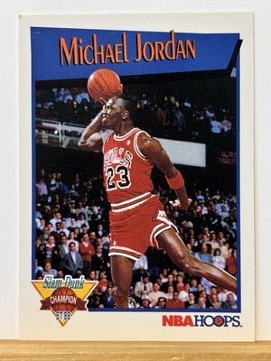 1991-92 NBA Hoops Michael Jordan #IV Slam Dunk Champion Chicago Bulls
