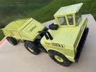 TONKA RARE VINTAGE 1970s GREEN MIGHTY BOTTOM DUMP STEEL TRUCK ORIGINAL CONDITION