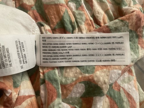Abito Abercrombie & Fitch donna L geometrico babydoll a strati maxi cottagecore - Foto 10 di 13