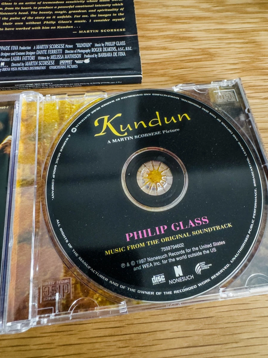 PHILIP GLASS 1997 Kundun CD Soundtrack  Nonesuch 7559-79460-2