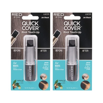 Jet Black Hair Root Touch Up Stick Pack Of 2 Temporary Hair Coloring Agent