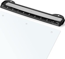 Eagle 3 Hole Punch, Portable Ring Binder 3 Paper Puncher Black