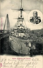 Ak Deutsches Kriegsschiff, SMS Kaiser Wilhelm...